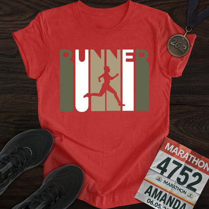 Printify T-Shirt Heather Red / S I'm Runner