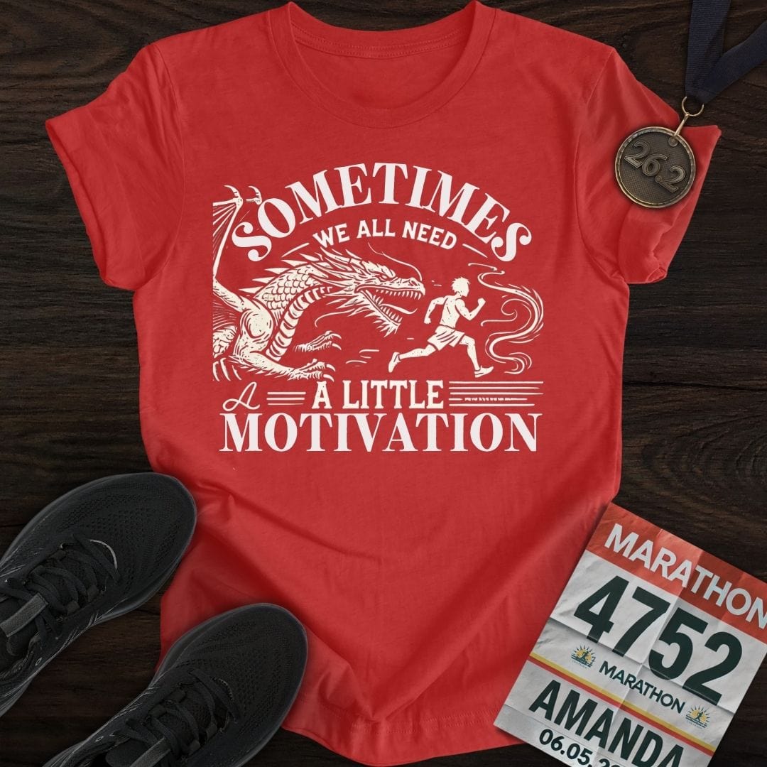 Printify T-Shirt Heather Red / S Need a Little Motivation T-Shirt