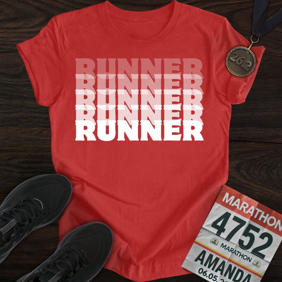 Printify T-Shirt Heather Red / S Runner T-Shirt