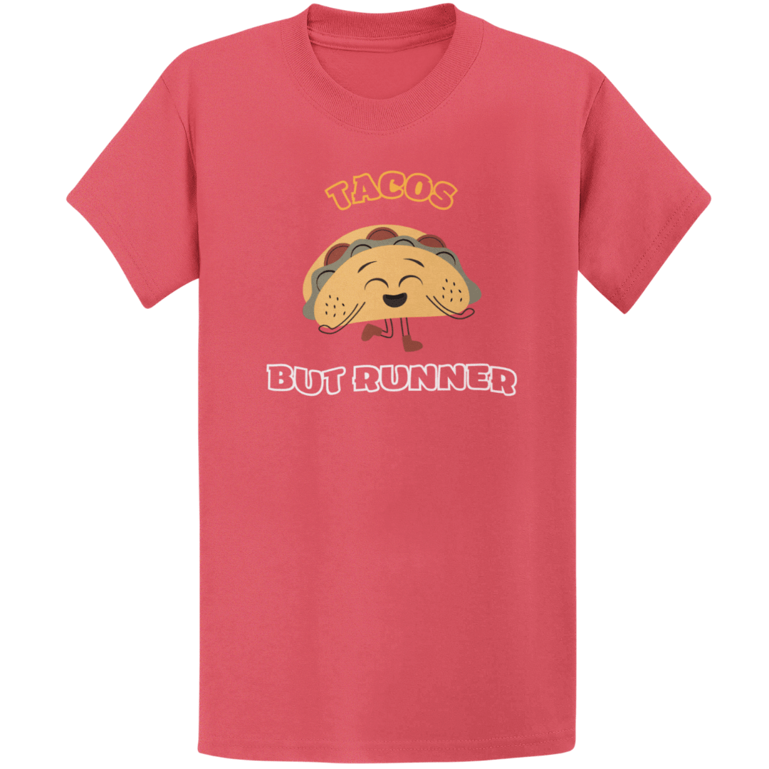 Printify T-Shirt Heather Red / S Runner Tacos T-Shirt