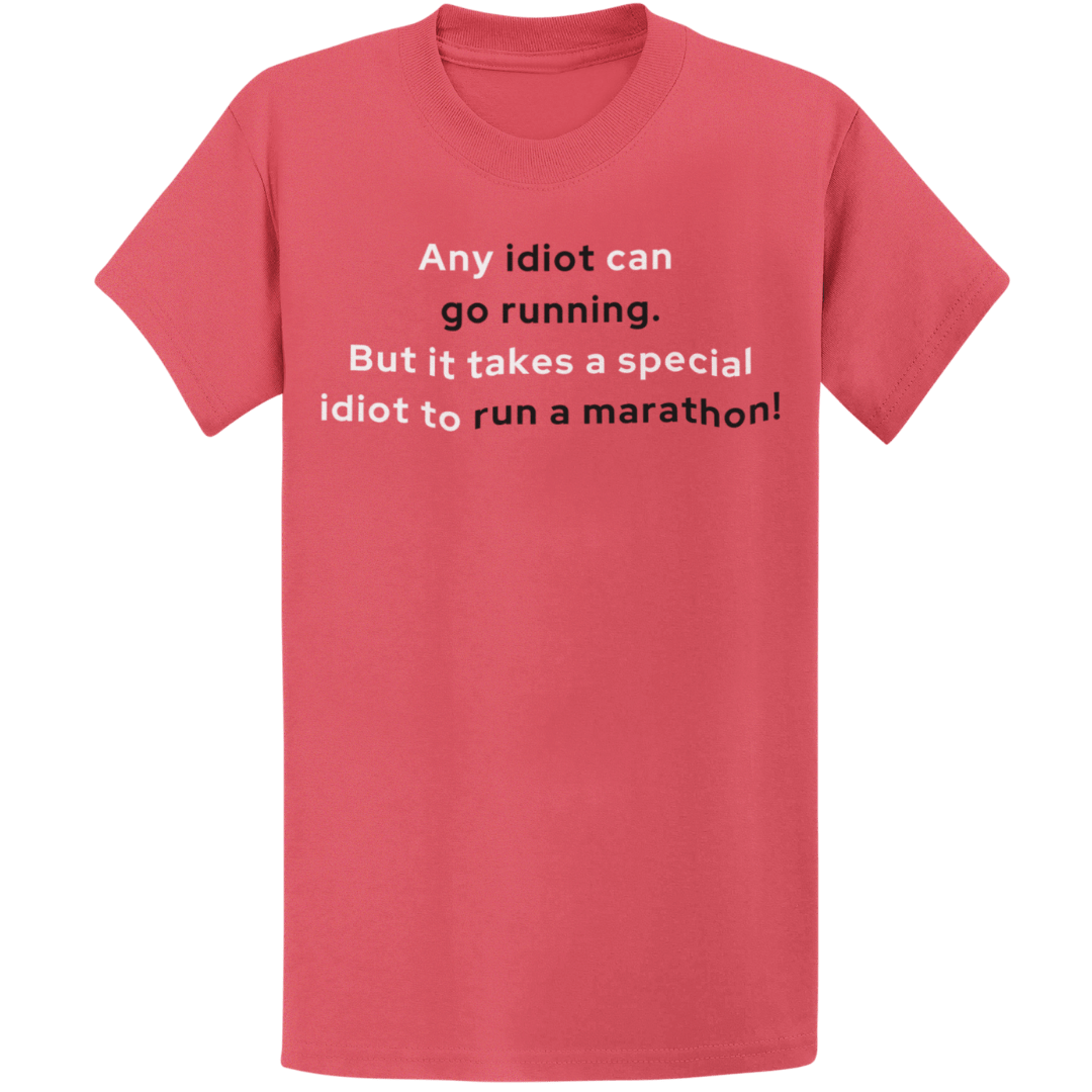 Printify T-Shirt Heather Red / S Special Idiot Runner T-Shirt