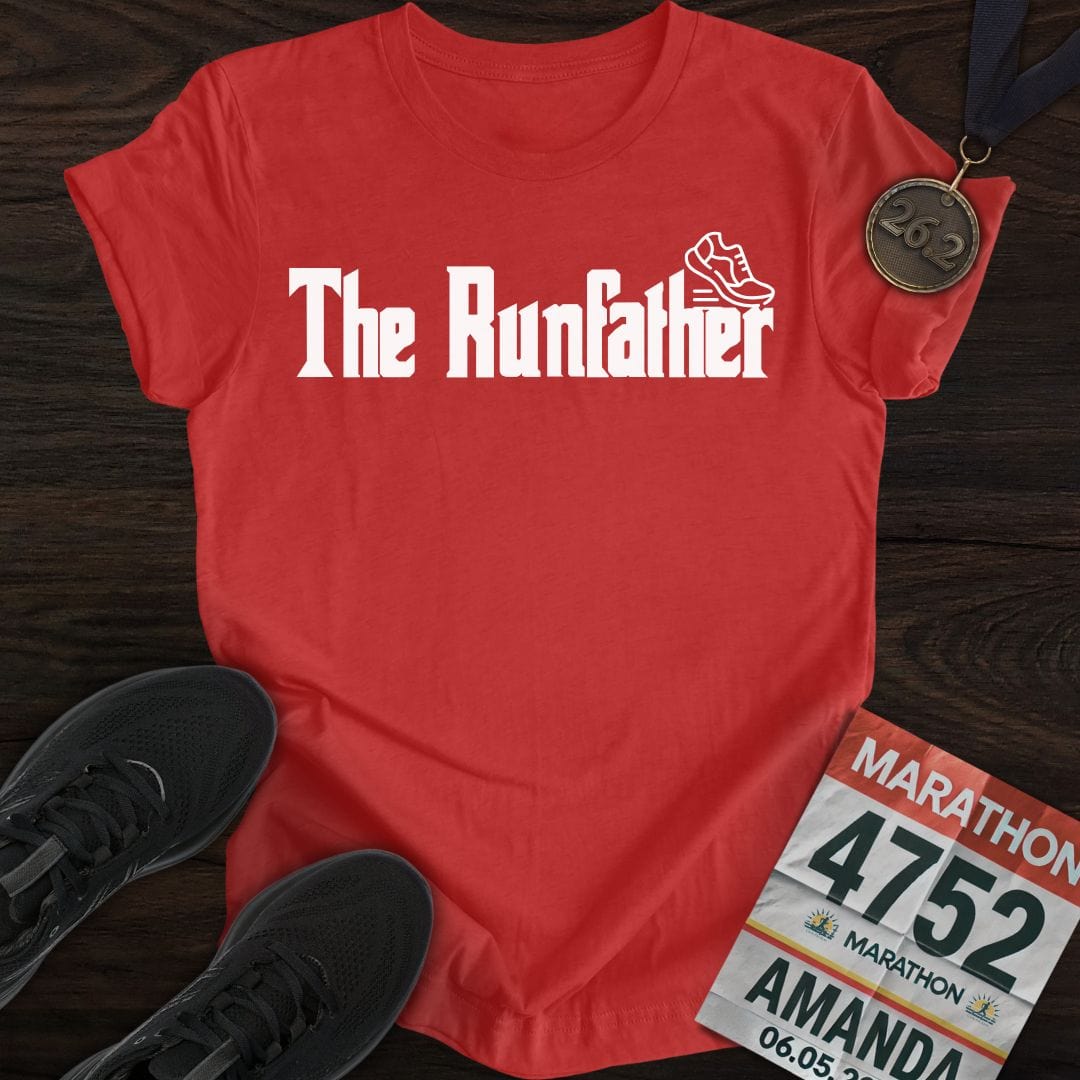 Printify T-Shirt Heather Red / S The RunFather