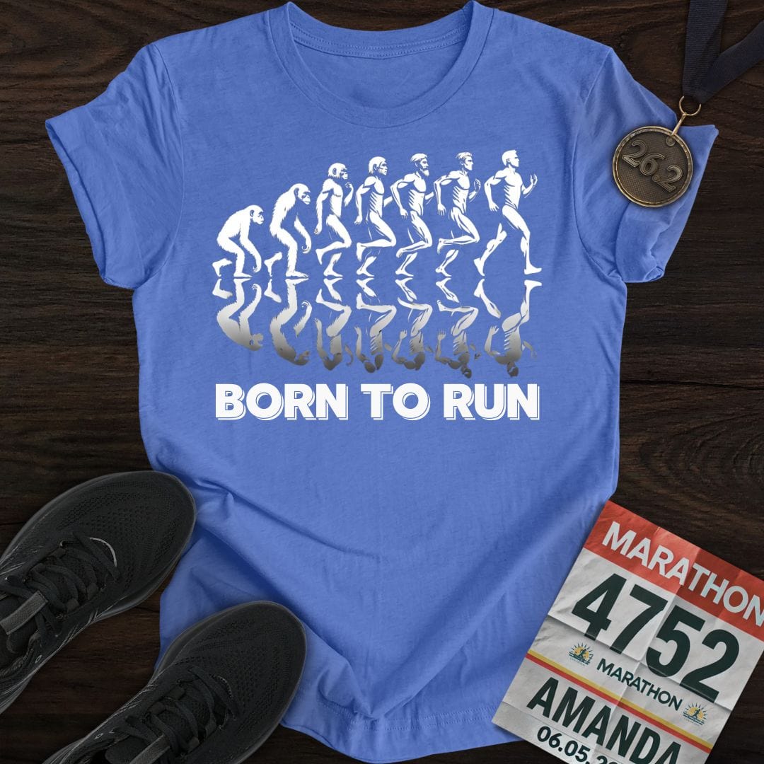 Printify T-Shirt Heather Royal / S Born To Run T-shirt