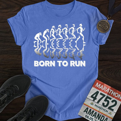 Printify T-Shirt Heather Royal / S Born To Run T-shirt
