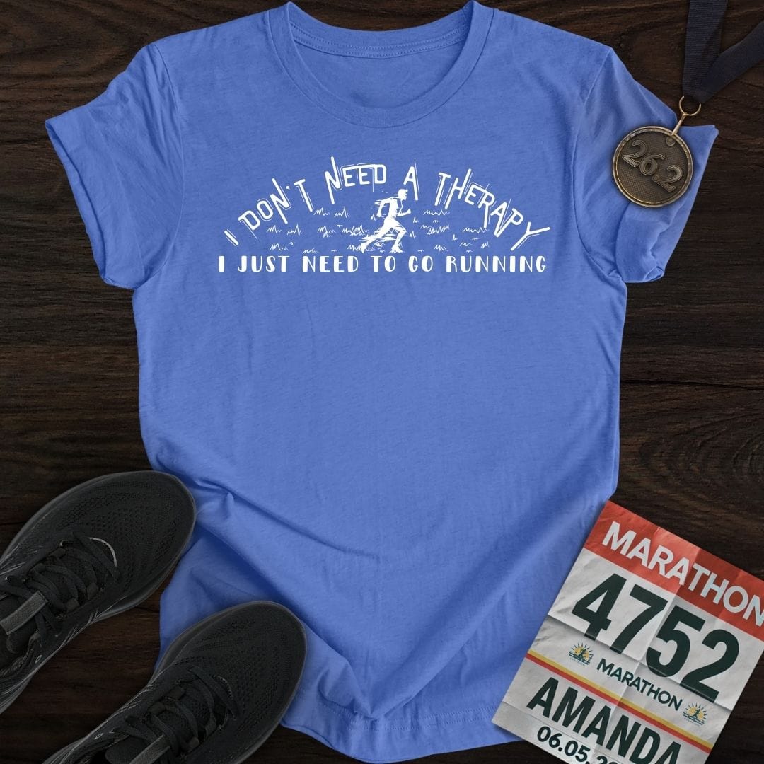 Printify T-Shirt Heather Royal / S Don't Need A Therapy