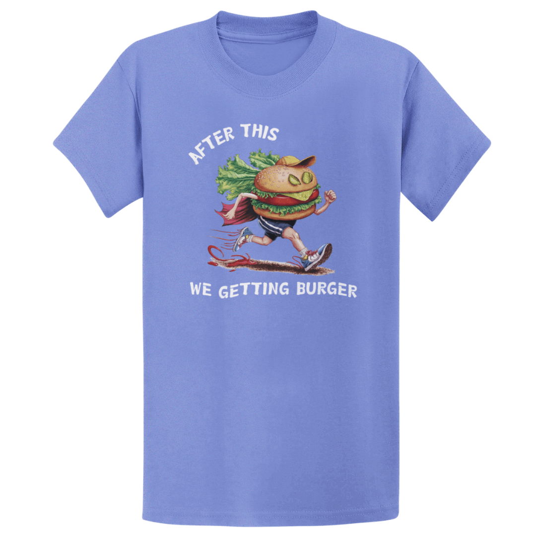 Printify T-Shirt Heather Royal / S Getting Burger T-Shirt