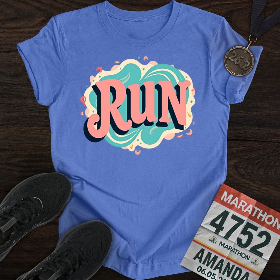 Printify T-Shirt Heather Royal / S Groovy Run T-shirt