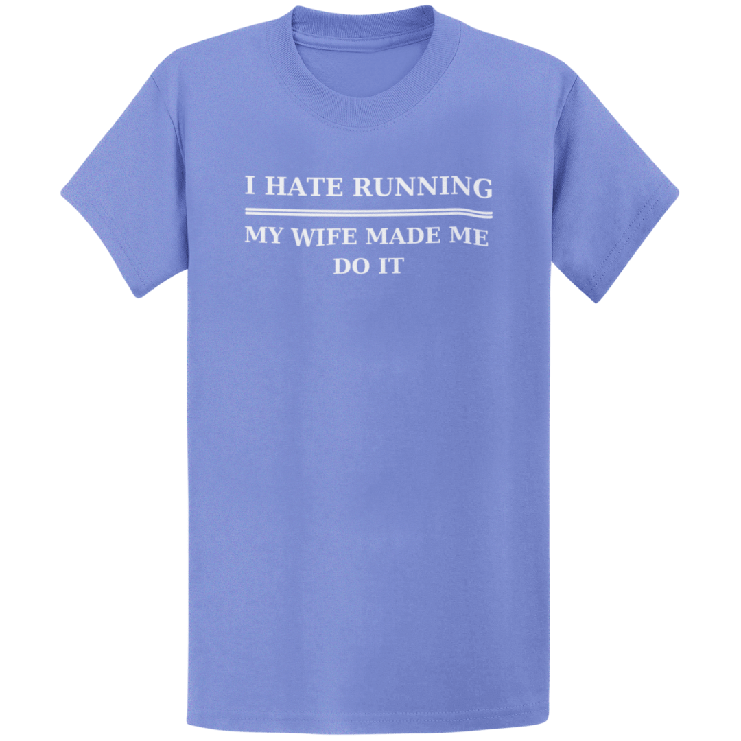 Printify T-Shirt Heather Royal / S Hate Running T-Shirt