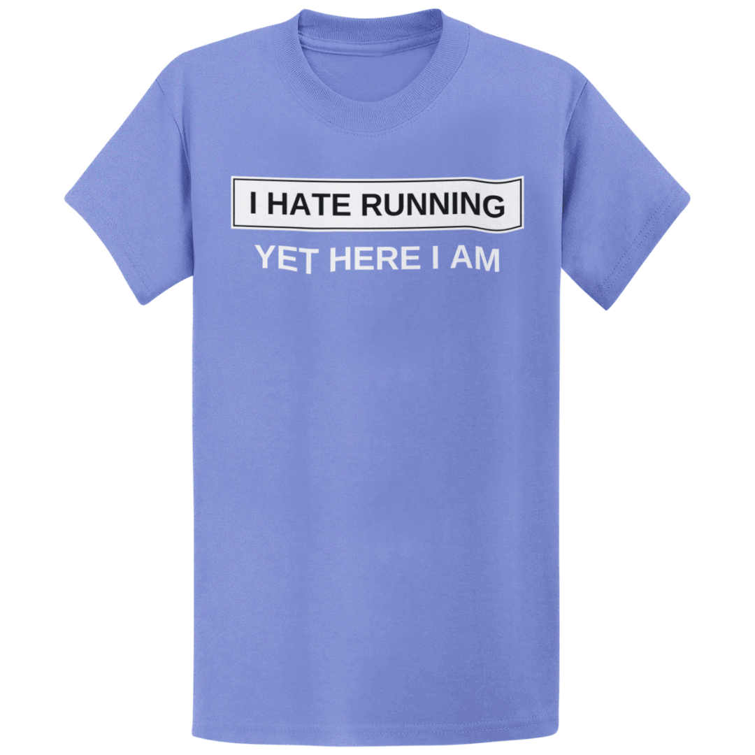 Printify T-Shirt Heather Royal / S I Hate Running T-Shirt