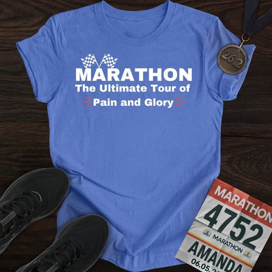 Printify T-Shirt Heather Royal / S Marathon: Pain&Glory T-shirt