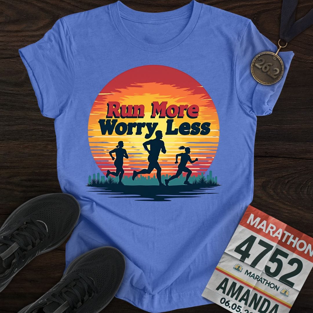 Printify T-Shirt Heather Royal / S Move More, Stress Less T-shirt