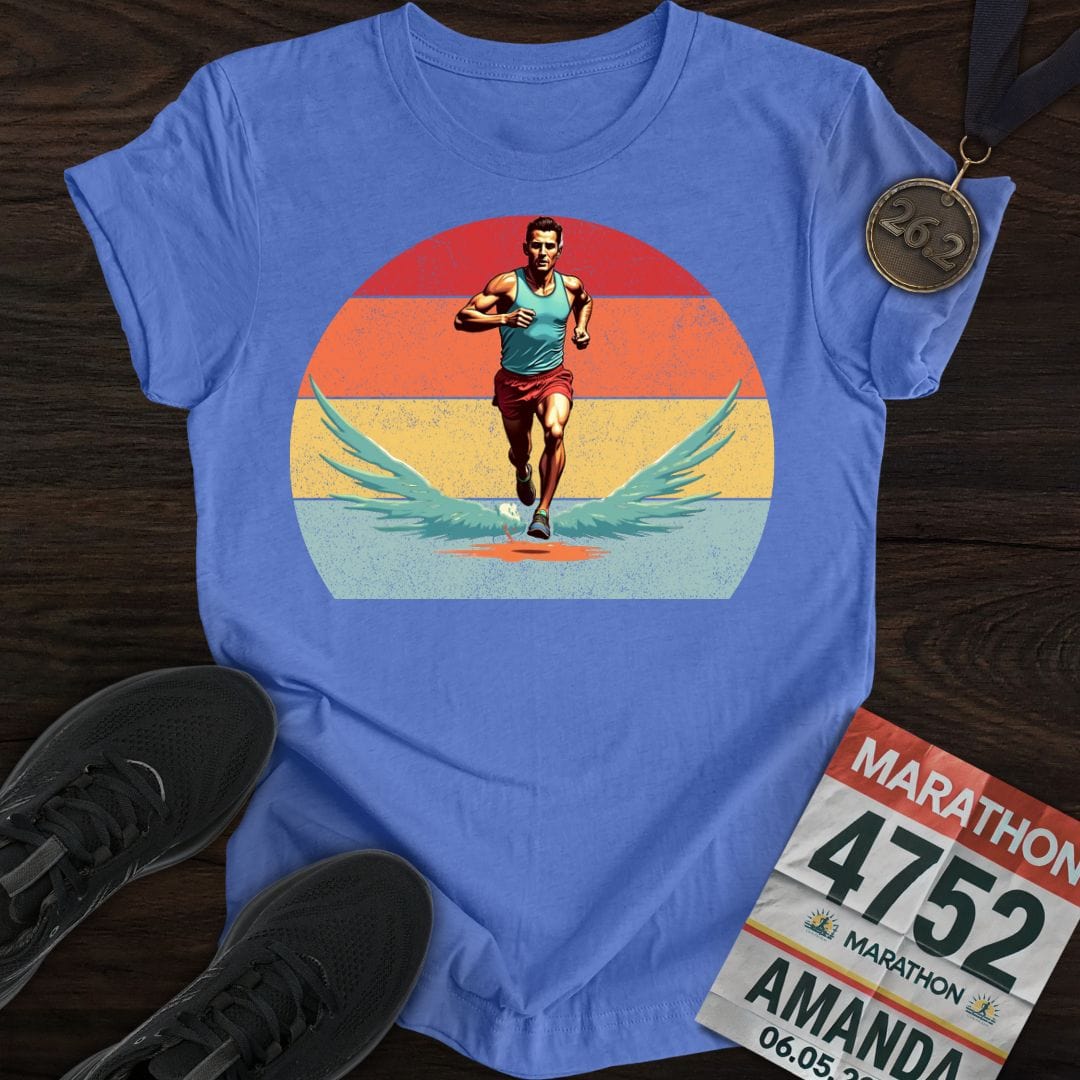 Printify T-Shirt Heather Royal / S Power Man Runner T-shirt