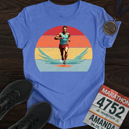 Printify T-Shirt Heather Royal / S Power Man Runner T-shirt