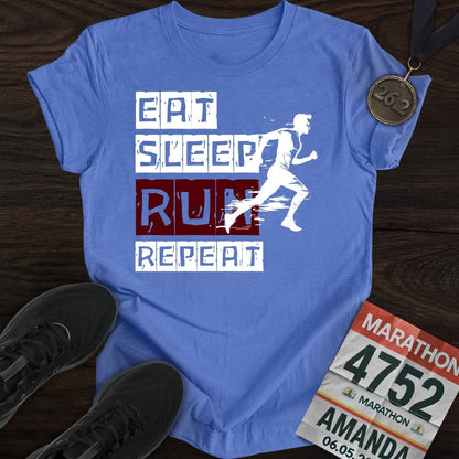 Printify T-Shirt Heather Royal / S Repeat Runner T-shirt