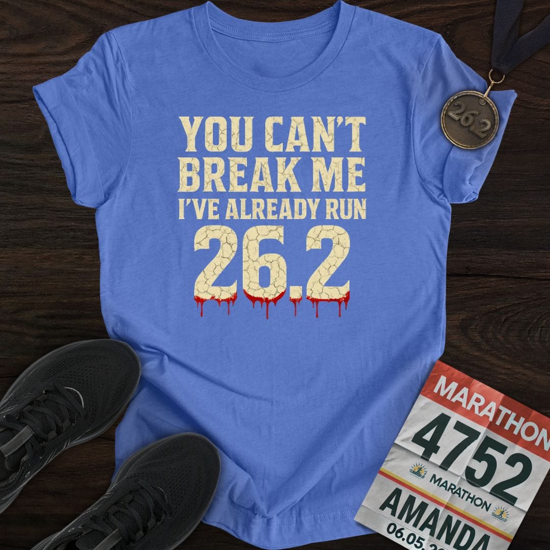 Printify T-Shirt Heather Royal / S Run 26.2 T-Shirt