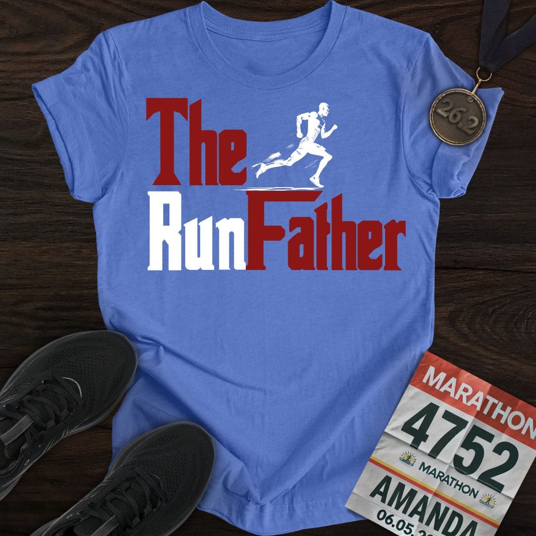Printify T-Shirt Heather Royal / S Run Father Run!