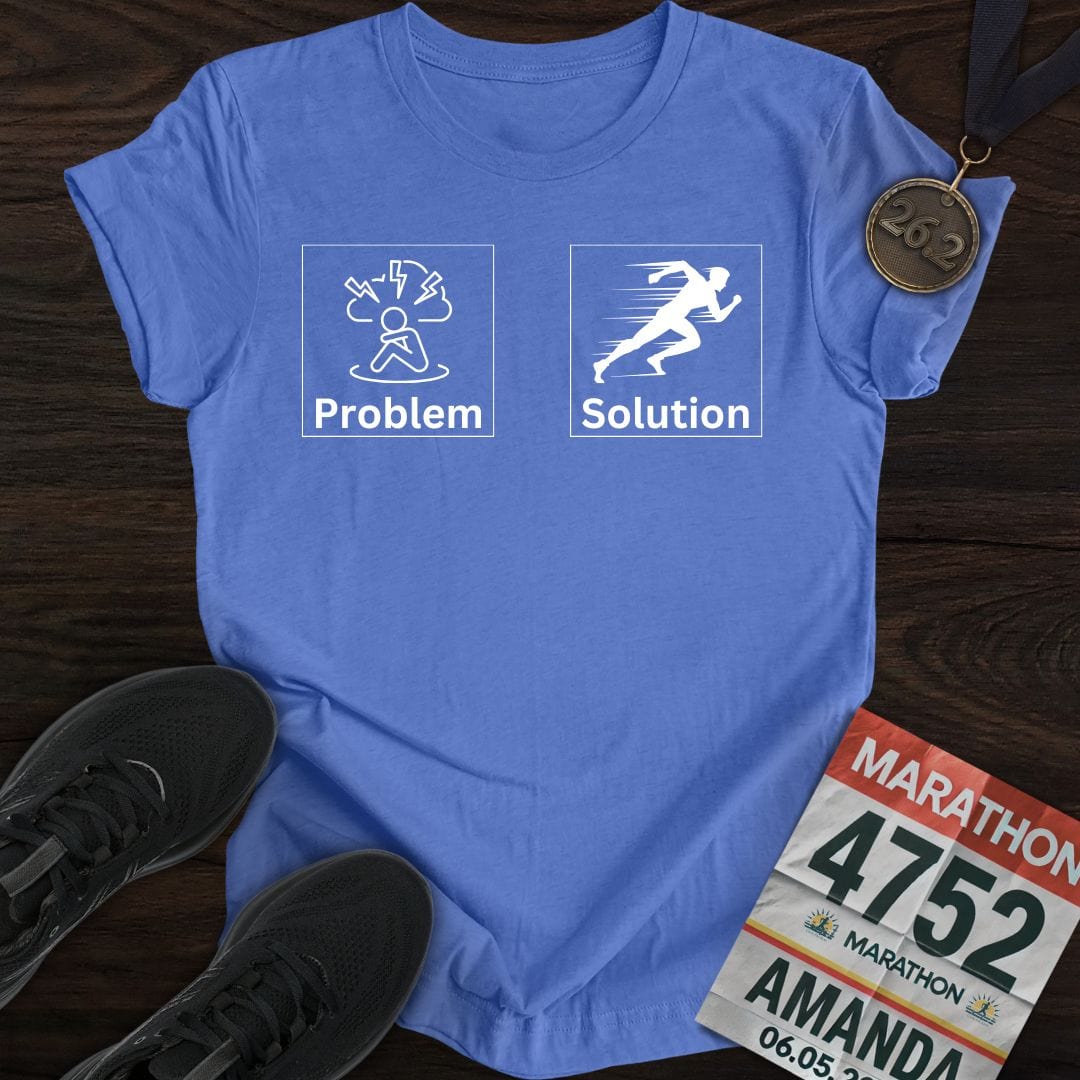 Printify T-Shirt Heather Royal / S Run to Resolve T-shirt