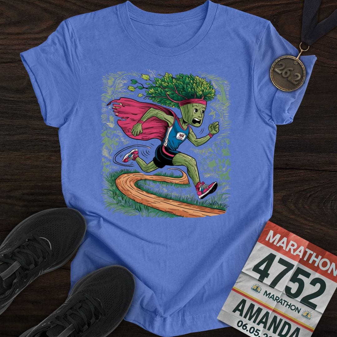 Printify T-Shirt Heather Royal / S Run Tree Run T-Shirt