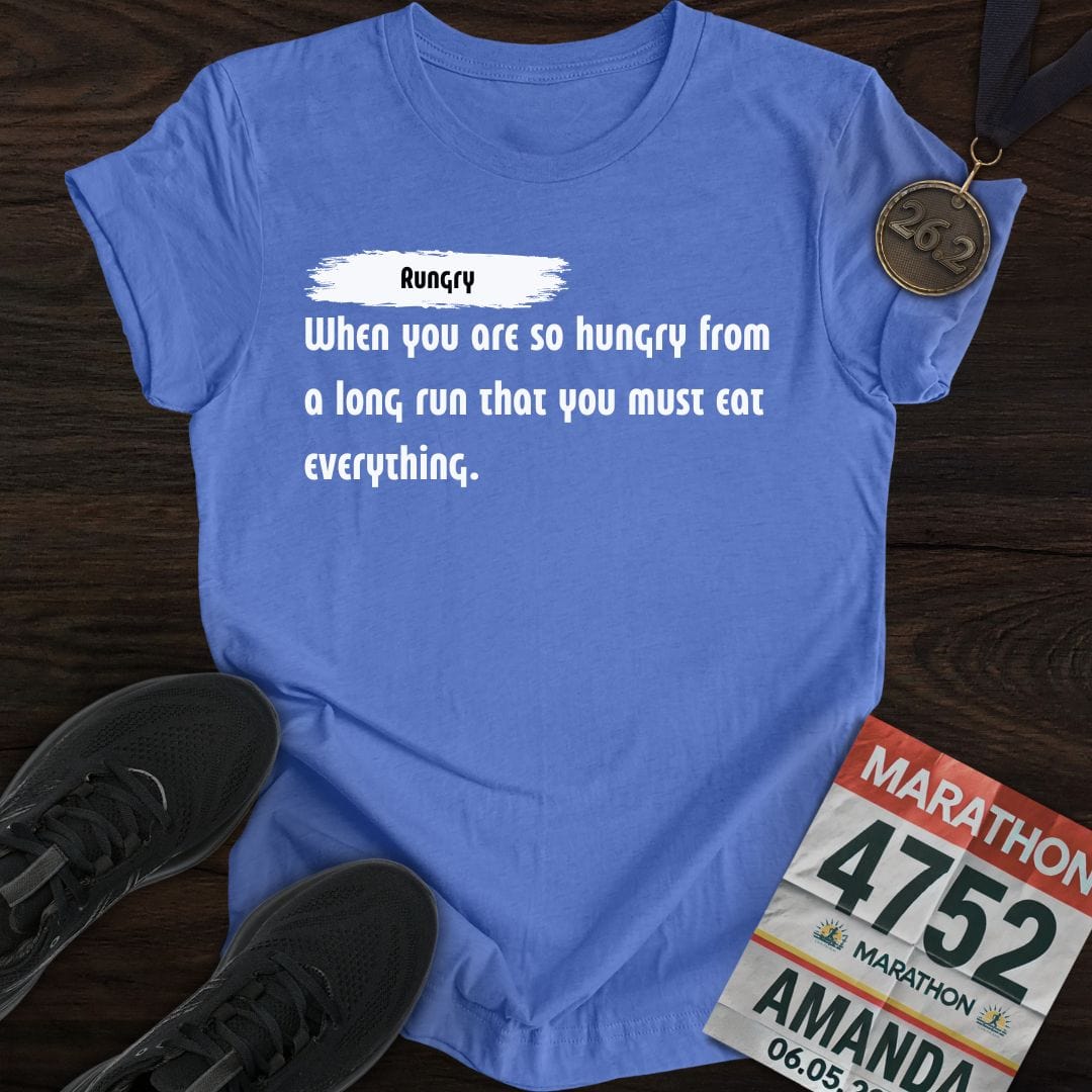 Printify T-Shirt Heather Royal / S Rungry T-Shirt
