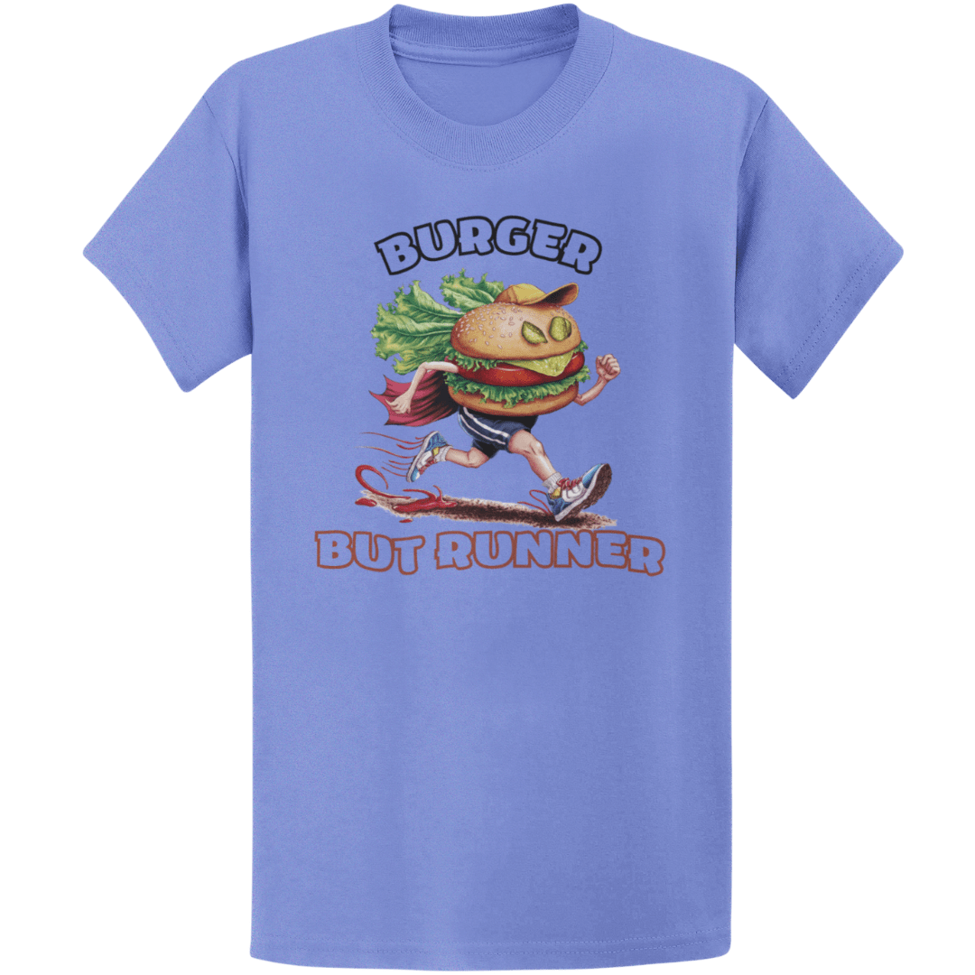 Printify T-Shirt Heather Royal / S Runner Burger T-Shirt