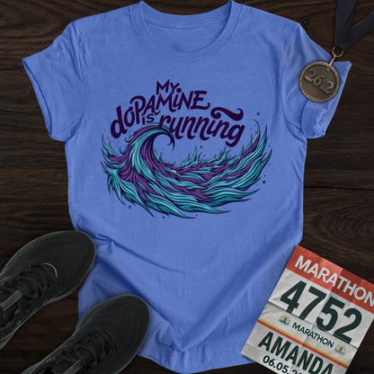 Printify T-Shirt Heather Royal / S Running Dopamine T-shirt
