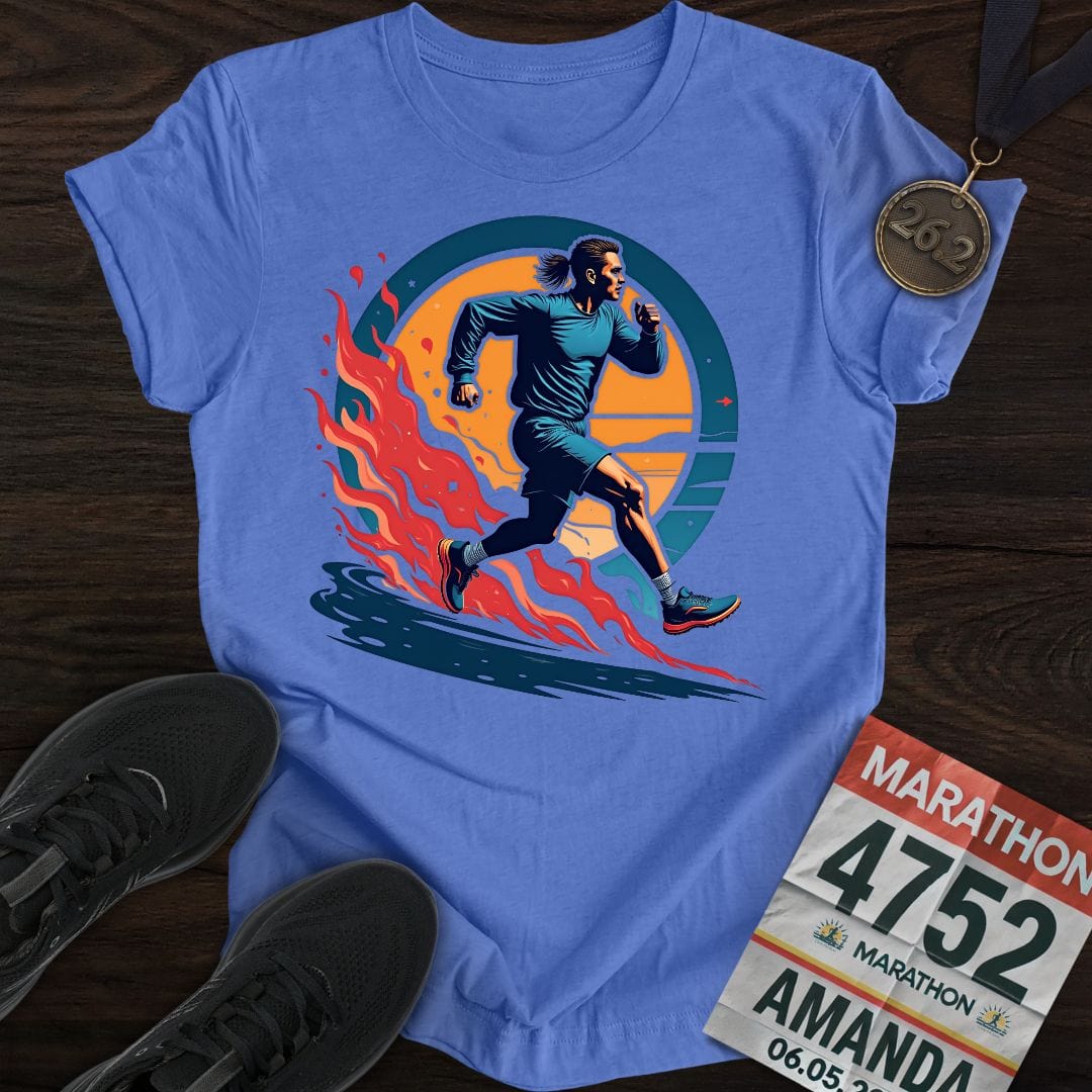 Printify T-Shirt Heather Royal / S Running Man T-shirt