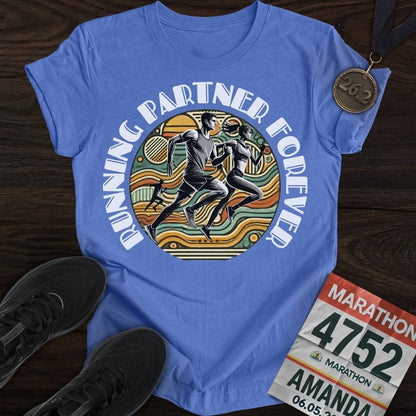 Printify T-Shirt Heather Royal / S Running Partner Forever T-Shirt