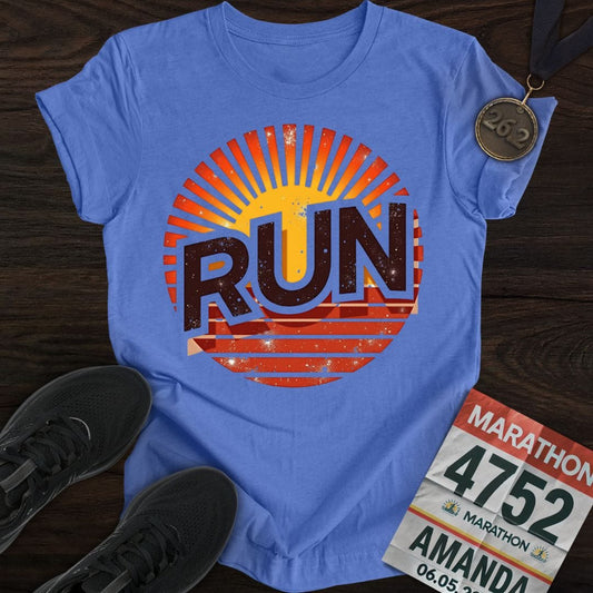 Printify T-Shirt Heather Royal / S Runrise T-shirt