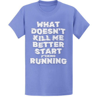 Printify T-Shirt Heather Royal / S Start F*cking Running T-Shirt