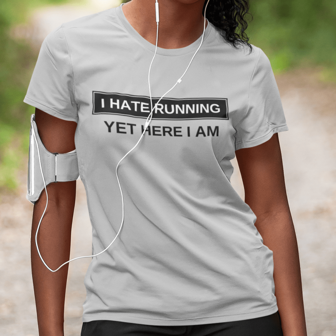 Printify T-Shirt I Hate Running T-Shirt