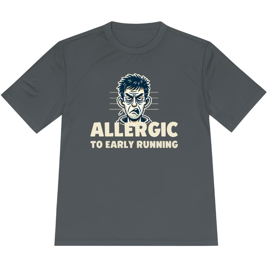 Printify T-Shirt Iron Grey / XS Allergic to Running T-Shirt / Pro