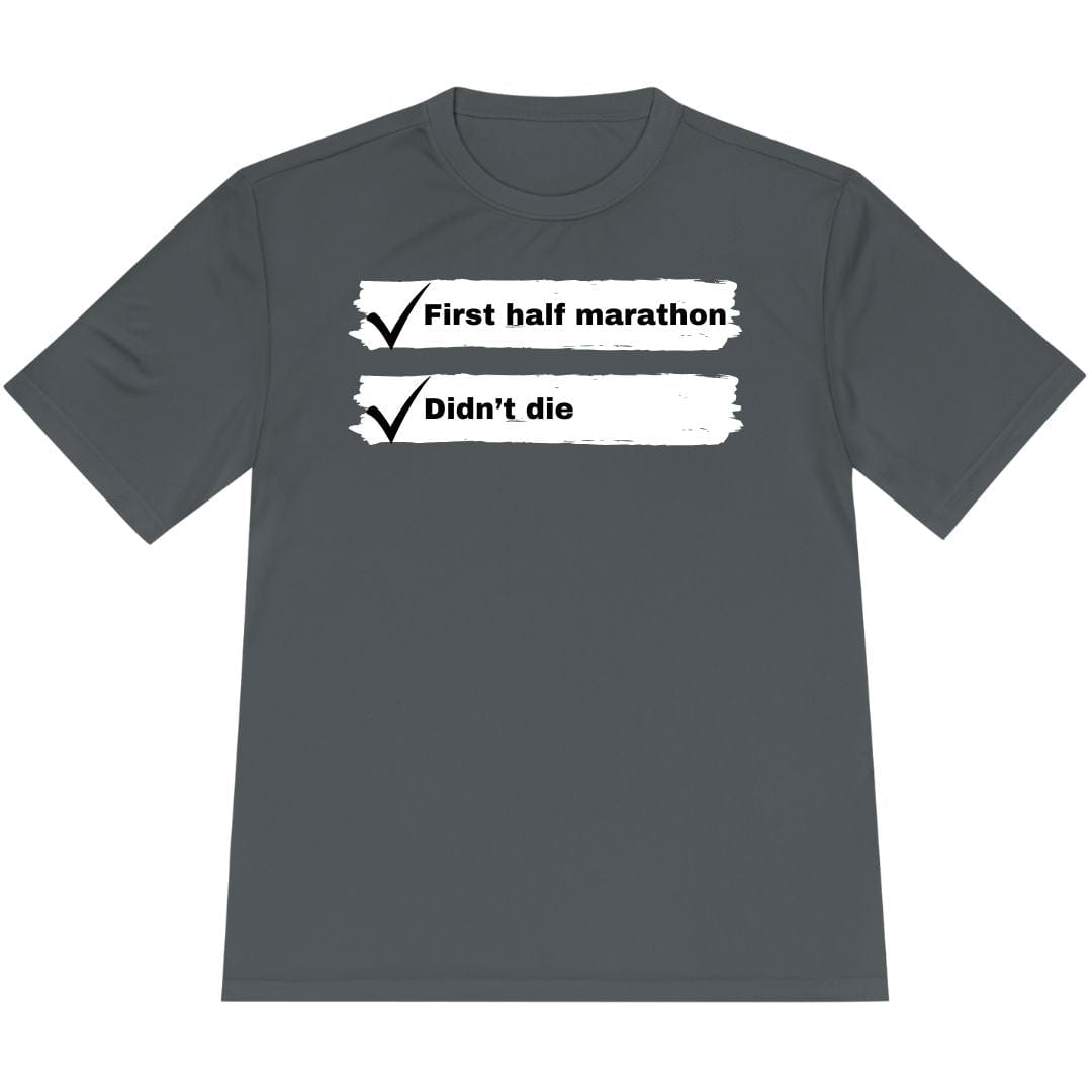 Printify T-Shirt Iron Grey / XS First Half Marathon T-Shirt / Pro