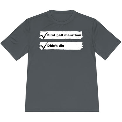 Printify T-Shirt Iron Grey / XS First Half Marathon T-Shirt / Pro