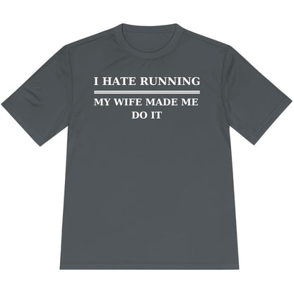 Printify T-Shirt Iron Grey / XS Hate Running T-Shirt / Pro