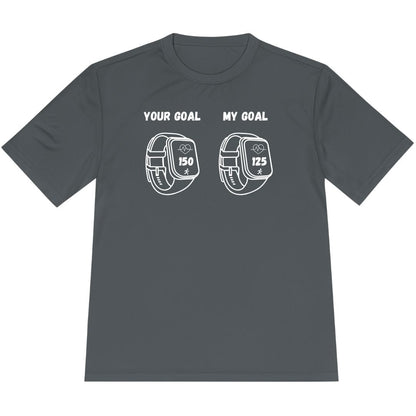 Printify T-Shirt Iron Grey / XS Heart Rate Goals -2- T-Shirt / Pro