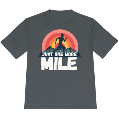 Printify T-Shirt Iron Grey / XS Just One More Mile T-Shirt / Pro