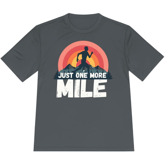 Printify T-Shirt Iron Grey / XS Just One More Mile T-Shirt / Pro