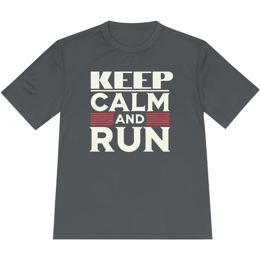 Printify T-Shirt Iron Grey / XS Keep Calm and Run T-Shirt / Pro