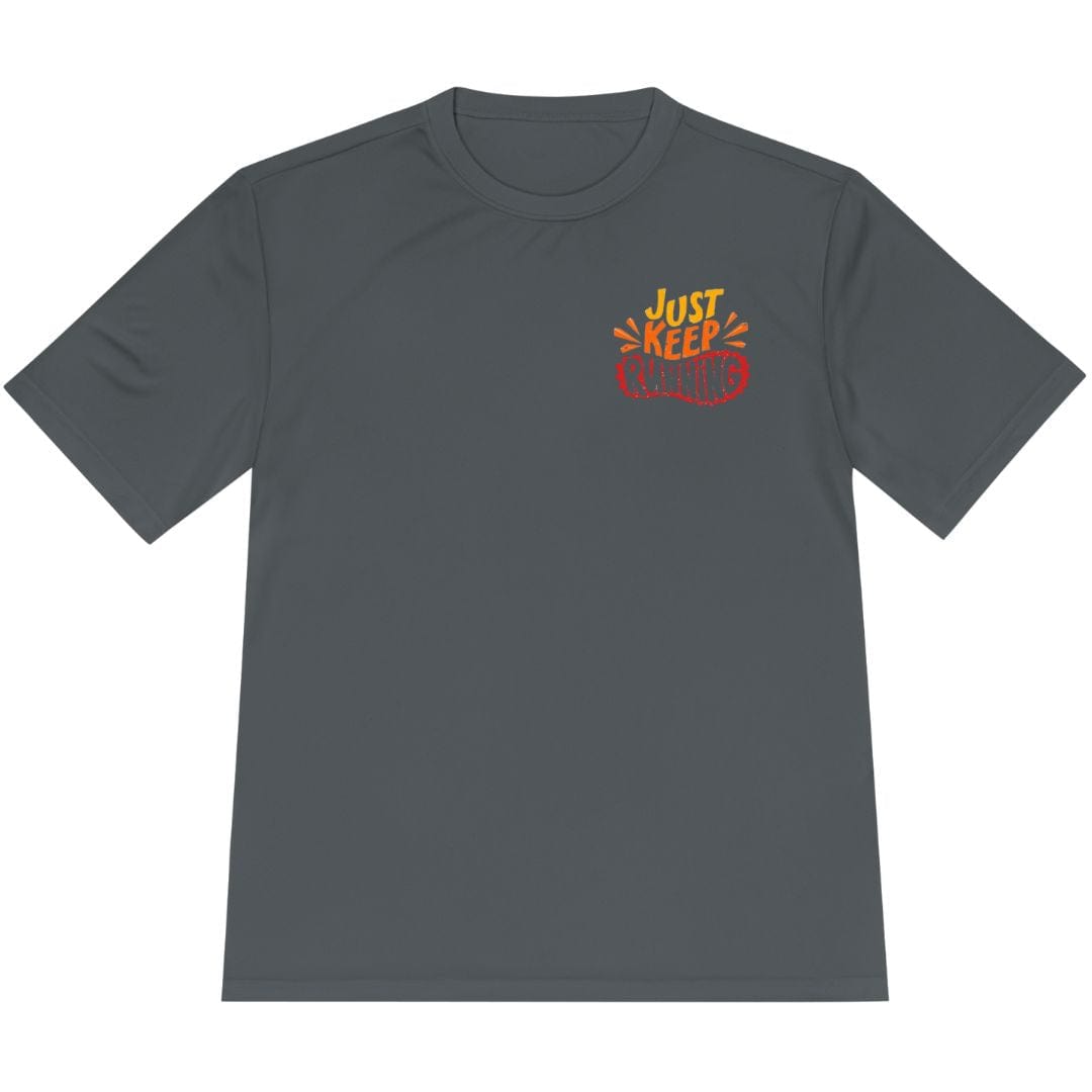 Printify T-Shirt Iron Grey / XS Keep Running Shoes T-Shirt / Pro