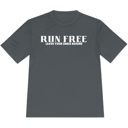 Printify T-Shirt Iron Grey / XS Run Free – Leave Your Innie Behind T-Shirt / Pro