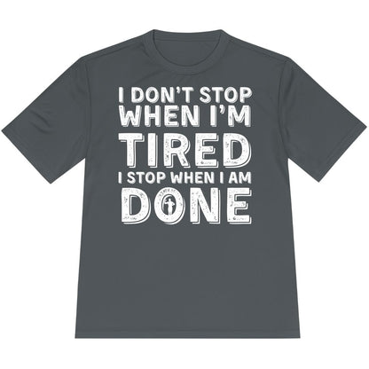 Printify T-Shirt Iron Grey / XS Run ‘Til It’s Done T-Shirt / Pro