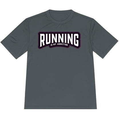 Printify T-Shirt Iron Grey / XS Running is my addiction -2- T-Shirt / Pro