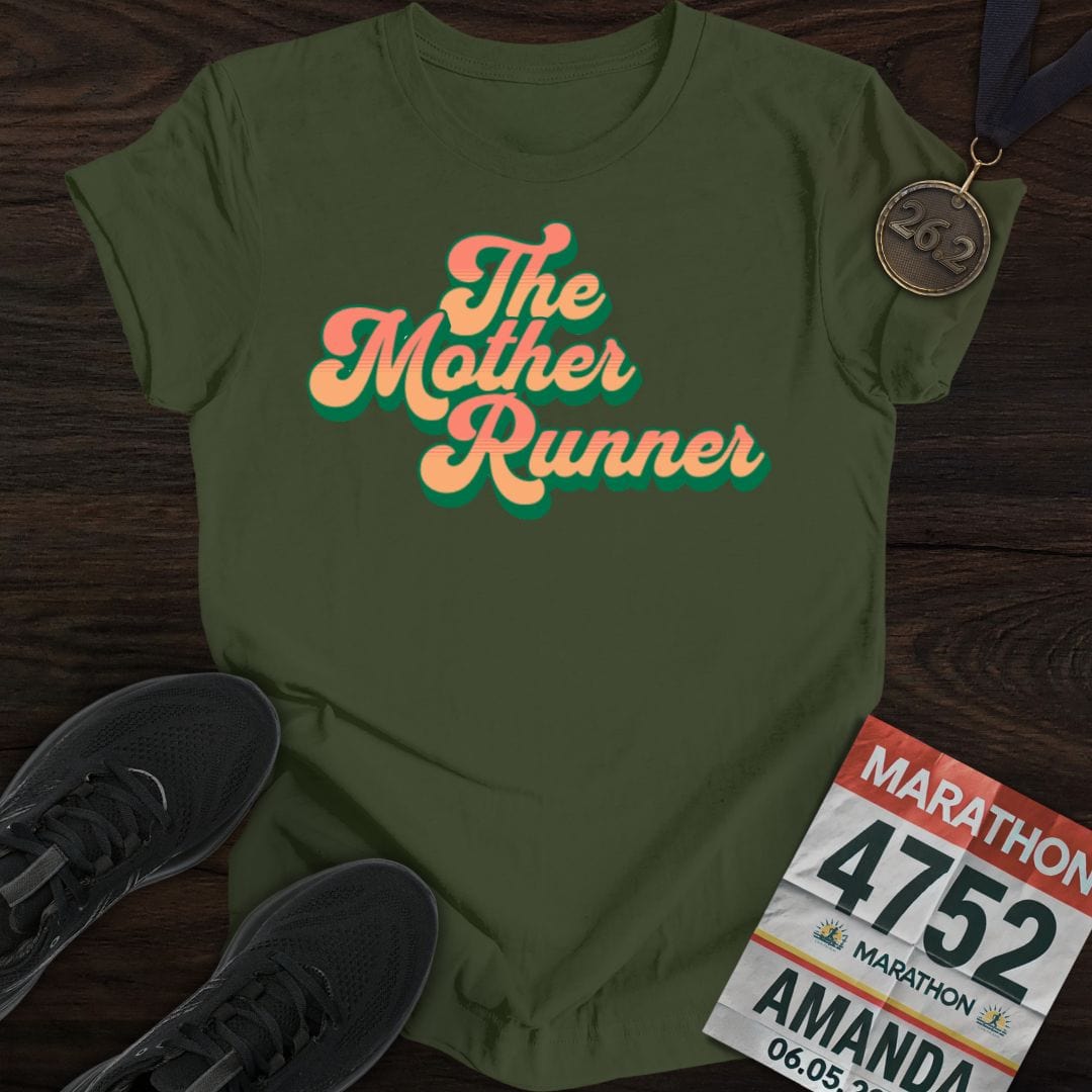 Printify T-Shirt Military Green / S The Mother Runner T-shirt