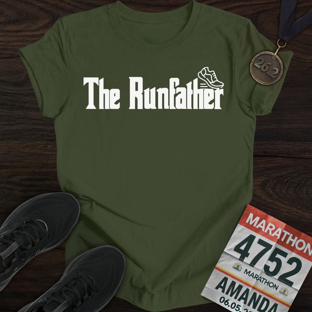 Printify T-Shirt Military Green / S The RunFather