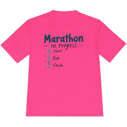 Printify T-Shirt Neon Pink / XS Easy Marathon T-Shirt / Pro