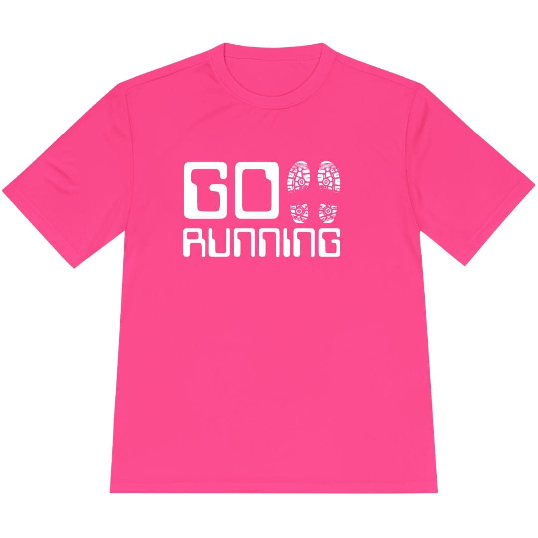 Printify T-Shirt Neon Pink / XS Go Running T-Shirt / Pro