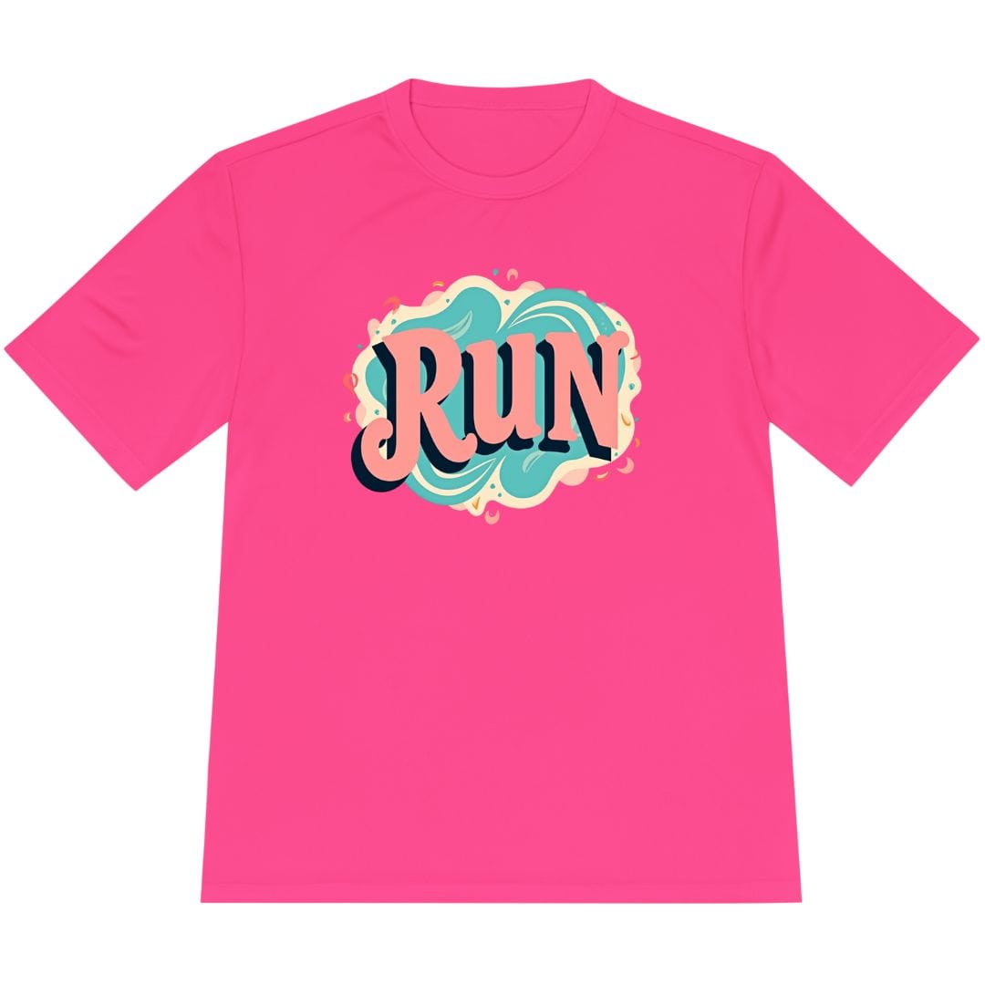 Printify T-Shirt Neon Pink / XS Groovy Run T-Shirt / Pro
