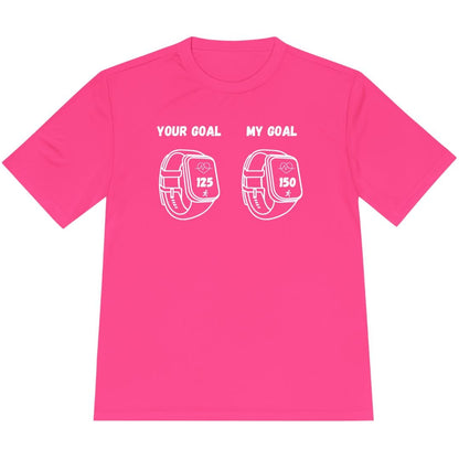 Printify T-Shirt Neon Pink / XS Heart Rate Goals T-Shirt / Pro