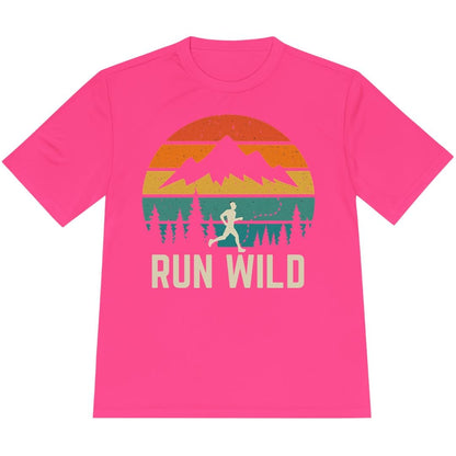Printify T-Shirt Neon Pink / XS Run Wild T-Shirt / Pro