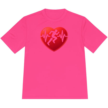 Printify T-Shirt Neon Pink / XS Run with Heart T-Shirt / Pro
